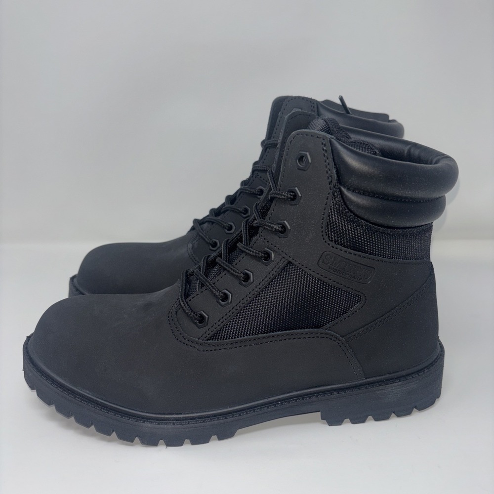 Smiths Workwear 6" High Hiker Boots Mens Size 9 Black, SM10010-001